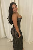 I wore this dress to a wedding. It looked very elegant, and I received a lot of compliments. It's a stretchy material, so it will hug and compliment your curves. I'm 5'2, but I did not have to make any alterations to the dress. I just wore high heels, and the dress did not drag on the floor when I walked. Hope you enjoy this dress as much as I did! - Erica B.