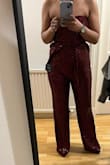 It fits perfectly!! I loved the sequins and the colour. - Kristine R.