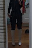 These boots have such a nice interior material and very comfy. It also looks really good outside. Since I'm 5ft tall, it almost runs up to my knee but still loving it - Cing T.