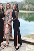 This dress has such a stunning design with its long lace sleeves, and the flare at the bottom adds a touch of elegance. It's perfect for a special occasion or a night out. The black lace gives it a classy and sophisticated look. I think you'll feel absolutely gorgeous in it! The open back detail adds a touch of allure and creates a stunning look from every angle. It's a perfect combination of elegance and a hint of flirtiness. You'll definitely turn heads in this dress! - Stevie Y.