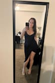 Being a small height and having a small bust is a challenge in the dress area when I am trying to find long length dresses and dresses where I do not need to wear a bra for support or cleavage showing. This dress is perfect though, the length is perfect and I don't need to wear a bra and still have decent cleavage. This was supposed to a backup but it turned into the main dress. - Shannon L.