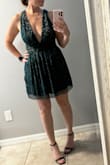 I was unsure of how well I would "stay in" the top. I'm a mom of three, all natural. Surprisingly, they feel secure, and I would feel comfortable wearing this out for an event - Angela M.