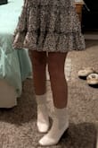 These are the most comfortable booties. I love the color, the quality, the square toe, the heel height, and the stretchy band around my leg. My favorite boots! I wore them with an adorable dress from Lulus! - Teresa R.