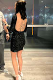 This dress was perfect! I recently got my back tattooed and wanted to show it off and absolutely loved the way the dress fit. It has a nice stretch to it so it hugs everything nicely without being uncomfortable. Highly recommend! - Marissa P.