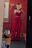 Ordered the same size in blue, but the red fits looser. I had to return it. - Audree E.
