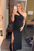 LOVED this dress fit perfectly and didn't need to be altered at all. Only giving 4/5 stars because my dress had 3 holes 2 in the lower bust seam and one by the shoulder strap. But loved it regardless. - Shannon Z.