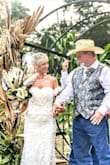 I bought this dress for my wedding in June and it was absolutely perfect! Very well made, with beautiful lace, perfect fit, and very comfortable. There is no way anyone would ever guess I didn't pay big bucks for it! - Christa V.