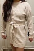 Perfect cream color. Very comfortable and flattering! If you want a tighter fit, I'd recommend sizing down if you aren't taller than 5'4" ish. - Kristina L.