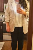 This jacket is beautiful!
The color and cut are perfect, I usually wear large but I found that the medium fit me best since the jacket is designed to be long. Very happy with multiple first purchases from Lulus. - Cherine A.