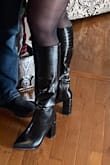 These boots are super cute and fairly comfortable! They are true to size however they were a smidge tight on my calves but not enough to return or be a bother. I love how versatile they are for my wardrobe. - Alexis S.