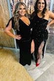 The velvet material is incredible on this dress. It fit so perfectly and was so comfortable all night long! - Danielle S.