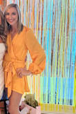 I wore this to a 70s themed bachelorette night out and was so cute! Great quality and comfortable! - Valeri P.