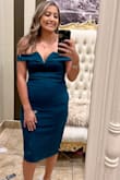 Super cute dress! Received compliments the whole night. It's stretchy not super tight. And very comfy! Definitely buy it if you're on edge! - Roxana