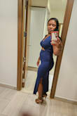 True to size. The material is very comfortable. A perfect dress to wear on vacation. - Miracle B.