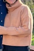 Love love love this sweater! It's warm, so cozy, the perfect length and obsessed with the color!! - Brianna L.