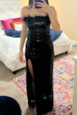 This dress is the perfect dress. The feathers don't fall off and the material is great! - Hannah M.
