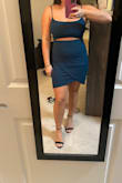 Fit great, nice fabric, great color. Perfect for a night out- I agree with some reviews that, if you're not super curvy and have a specific body type, the cutout isn't as prevalent - Sara S.