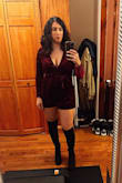 I wore this to a holiday work party and got so many compliments. The fit was perfect. The only problem I had with this outfit was that I needed help with the back zipper when using the restroom. - Providenza M.