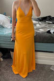 It was super comfortable, the fabric is a little hot but I used it for a wedding in early November so it was alright. The length was perfect for me to wear heels and the color is soooo pretty. - Samantha R.
