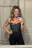 This jumpsuit is absolutely stunning! I actually had ordered it and [originally] the zipper was broken. In the meantime, I found another dress for my event, but I loved this so much that I returned and reordered to have this for another event - Bekki S.