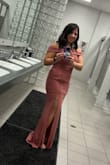 This was a backup dress I had to order. It was a very nice fit. I liked that it had some stretch to it, which more dresses should have. The ruching helped to hide my imperfections when dealing with some gut issues. Didn't have time to get it hemmed, so it dragged a bit even with 3 inch heels, but it worked beautifully for the occasion. - Penny M.