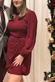 Wore to my work Christmas party. Was just the right mix of professional and sleek. Needed to be steamed, but wrinkles came out easy! - Amanda H.