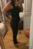 Perfect fit! Comfortable with a bit of stretch. Was obsessed with the whole outfit and will definitely be a go to! Perfect length for heels and ankle boots - Stephanie G.