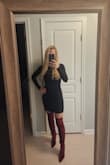 I'm usually an extra small in everything, this one I bought a small. Definitely buy a size up from your normal size. It fit like a glove, and got compliments all night. - Heather R.