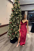 I wore this dress to a holiday party, and overall the style of the dress was perfect for an elevated look! I wanted to get it taken in because I have a smaller waist and larger hips but didn't have the time so the dress didn't hug my curves as well. I am going to look for reasons to wear the dress again! It was beautiful and the fabric was forgiving so I didn't feel restricted from movement! - C L.