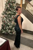 I wore this dress to my 8th military ball; I got so many compliments about the color and just the dress in general. I did have the shoulder taken up and a slight hem (only because my shoes weren't like 4 inches high. I also refused to carry my dress around all night). I wore shapewear underneath but was so comfortable the whole night with no issues or concerns. My husband said this was his favorite dress yet! - Lauren L.