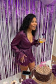 I bought it for my birthday last year, and loved it so much! Such a fun color to wear, I ended up matching the party to the outfit lol it's super comfortable, even going to the bathroom wasn't too inconvenient, given it's a romper. I'd definitely recommend it! - Luanda M.