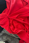 As I always do when I make a purchase, I try on my outfit to ensure it fits. This fit like a glove! Sure I was alone so I couldn't get the zipper up, but it fit! I could tell. On the day I went to actually wear it, the zipper would not go up. I had 3 people try! It kept getting stuck on the fabric and eventually just pulled away. Severely disappointed. - Pillin