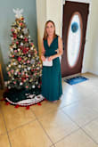 I love the dress, everything fit perfectly expect I'm 5'0 feet tall so I had to have it cut because it was too long. The rest [of] the dress is so beautiful. - Widalys H.