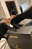 These shoes are very pretty in person, almost true to size. I ordered a half size up, and it fit perfect. However, after one wear (for about 4 hours in an inside event), the top piece to the heel came off. I feel they should have more durability for the price. - Heather G.
