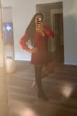 Great dress! Runs a little small, so I definitely suggest getting the larger size if you are in between two sizes. You may want to size up if you have a large bust! I ordered a medium! - Nicole B.