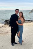 Wore this dress to a wedding in Florida and I couldn't have been happier! I just had to adjust the criss-crossed straps for my own measurements. The length was perfect for the size heels I wore and the top fit wonderfully. I loved the color shade, side button detailing, and the slit. I received so many compliments on this dress. Highly recommend!! - Elizabeth G.