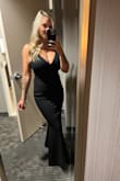 I was getting compliments allll night about how good it looked on. It's super form fitting but VERY flattering. The length is also perfect; I was probably wearing like 3-inch heels. - Sarah R.