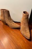 I've purchased three pairs of these: white, black and camel. I have a wide foot and walk a lot. These are so comfortable and cute. Hope they never take them off the site. - Ashley F.