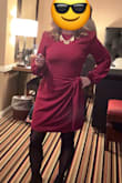 I would typically wear a small, but with the other reviews, ordered a medium.  It fit perfectly and was the perfect length for me.  Wore this to a cocktail/dinner event in the winter in a northern state. This dress brings out your figure. I did need to iron it prior to wearing it. - Vicki B.