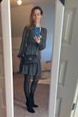 I usually don't write dress reviews but I'm in love with this dress! The style and material make it look like a high-end piece! I'm from Italy - the world's fashion capital - and I am impressed! It's perfect paired with a black designer purse and boots/shoes, - Ella H.