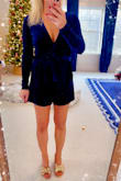 Bought this for a Christmas party and it was the perfect dressy outfit, love the long sleeves & the fun romper style. Unfortunately, we didn't make it to the Christmas party but I did love it when I tried it on. - Ezra K.