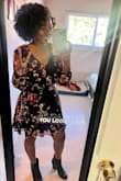 The color came through beautifully!!!! I would Have ordered a size down because the top was slightly too big for my chest. I made it work though. - Lavon B.