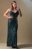 I loved this dress and thought it fit very well. The lace up back really cinches your waist and makes the whole dress fit very well. It was a bit long but worked out with heels. I would definitely recommend buying! - Taylor T.