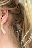 Love the almost 2D effect of the earring, pairs well with almost every look from casual to dressy. - Julie O.