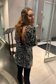 I wore this with tights and sparkly shoes. Comfy and festive for a night out. - Heather H.