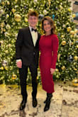 I have this dress in black too. The quality and fit is perfection. You can dress up or dress down. Definitely a closet staple. The perfect burgundy color too! (Pic: the bulge you see towards the bottom is from my knee high boot, not the dress!) - Margaret W.
