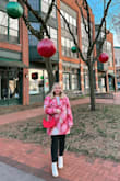 I've never received more compliments on a coat! The colors are gorgeous! It definitely runs big so size down one size and it will still be oversized with room for a bulky sweater. It is a thicker material than I was expecting and is actually quite warm. - Mary O.