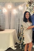 A lot of the reviews said that it was too short in the front. However, I'm only 5'1 so it was not bad for somebody my height. If you are taller, though, I could see it being a problem. It was an absolute hit at the party. It fits perfectly. Love this dress!! - Melissa E.