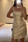 I absolutely love this. I ordered it for my pre-wedding party and I'm so pleased. It's a little loose fitting however this doesn't affect how it looks. Would definitely recommend this dress, I can't wait to wear it. - Rachel M.