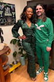 The length on this jumpsuit was surprisingly perfect. I have long legs and normally I have an issue with pants not being long enough; not the case with this jumpsuit. It was long enough to wear heels. I got it for a green themed holiday party and received compliments throughout the night. - Amy H.